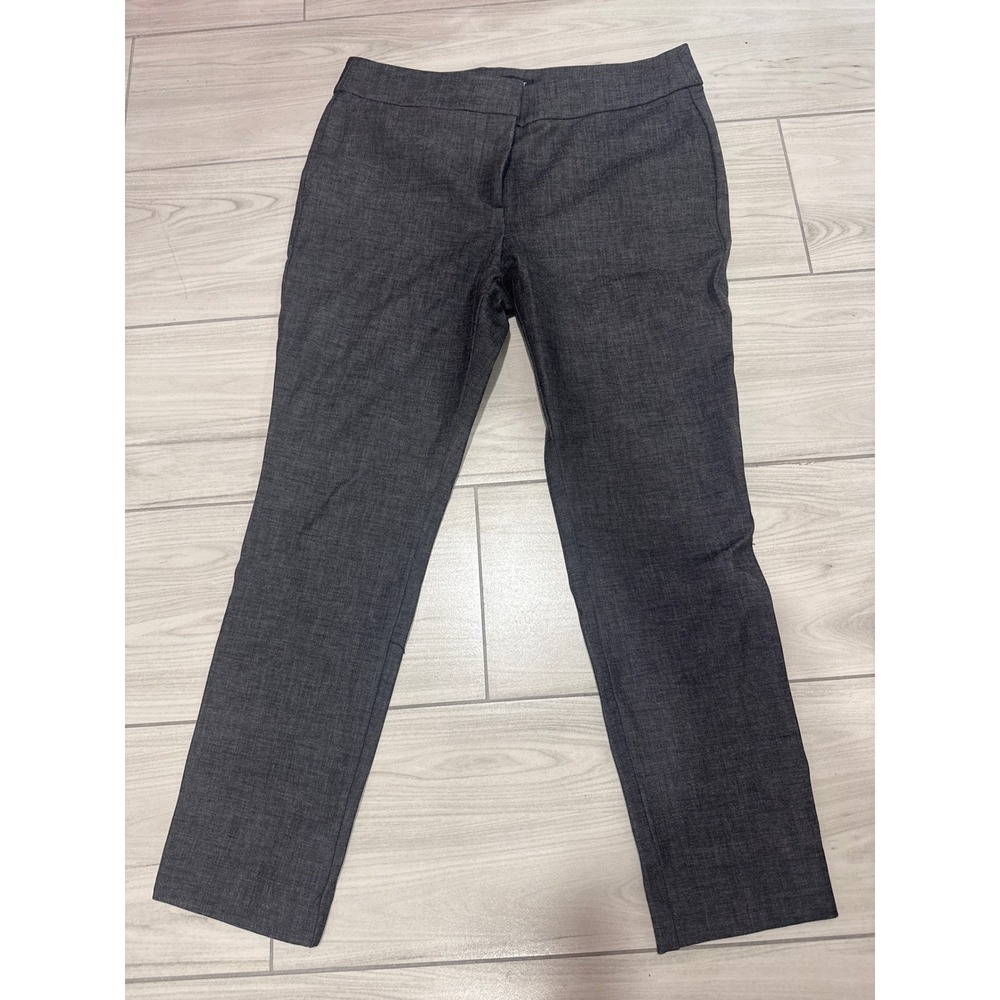 LOFT Petites Marisa Fit Gray Straight Leg Dress Pants 8P Charcoal Trousers